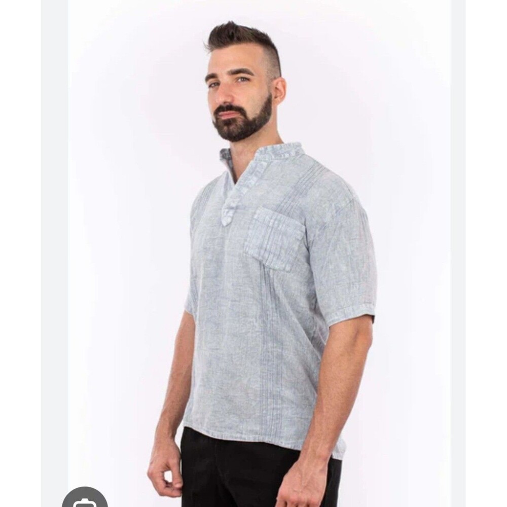 Sábalo Shirt Men's XL Blue Cotton